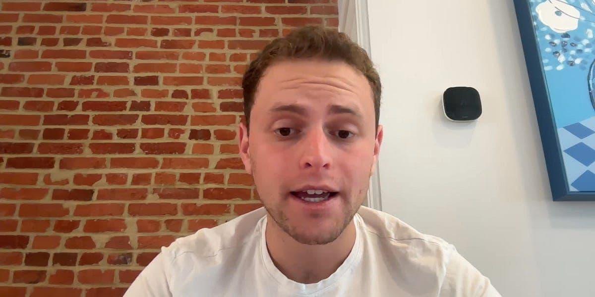 Sen. Joni Ernst filming a video response to constituents in a cemetery setting