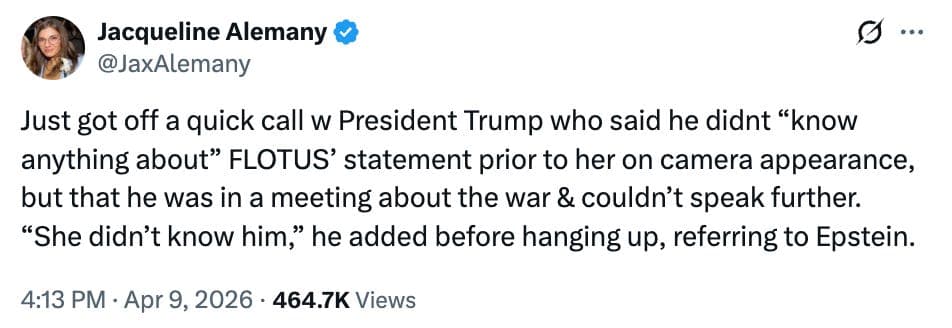 Trump Launches Tirade Attacking MAGA, Iran, and Says he Had No Knowledge of Melania's Statement as Survivors Blast First Lady